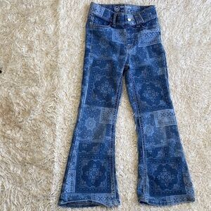 Wonder Nation Blue Patterned Kids Jeans